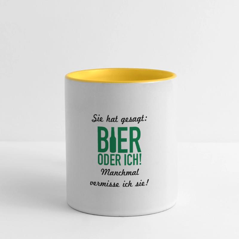 Bier oder ich Panoramatasse