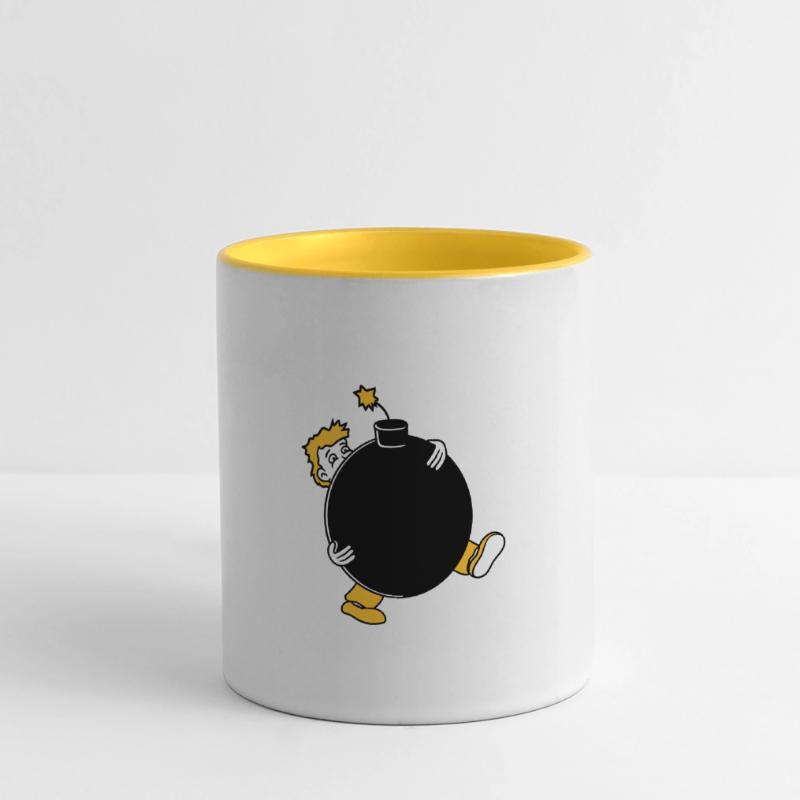 bomb explosion explode tnt dynamite dangerous Panoramic Mug