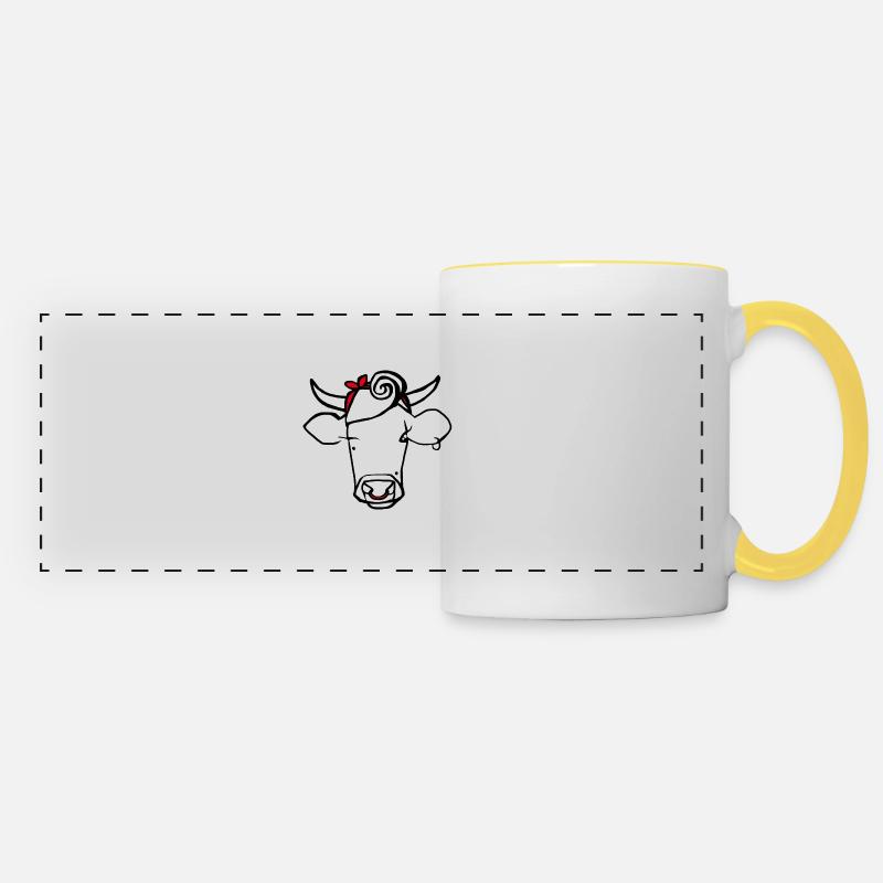 Ms. Stier - Panoramic Mug - white/yellow