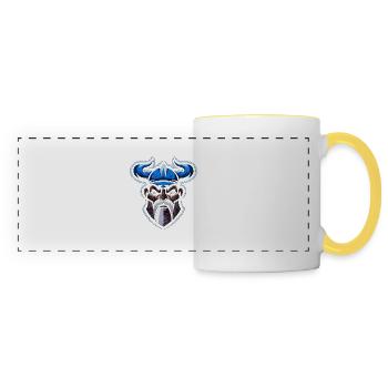 Viking Esports emblem - Panoramic Mug - white/yellow - Front