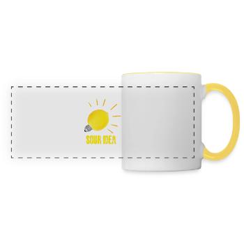 Sour Idea - Panoramic Mug - white/yellow - Front