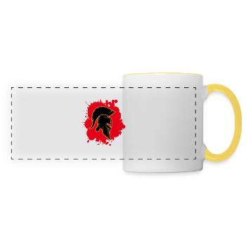 Sang de Sparte - Mug panoramique contrasté et blanc - blanc/jaune - Devant