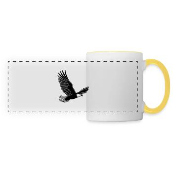 Aigle - Mug panoramique contrasté et blanc - blanc/jaune - Devant