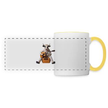 cow ox guitar - Panoramic Mug - white/yellow - Front