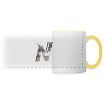 Chrome ,, N " Metallic - Panoramatasse - Weiß/Gelb - Vorne