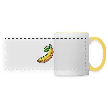 Fresh banana - Panoramic Mug - white/yellow - Front