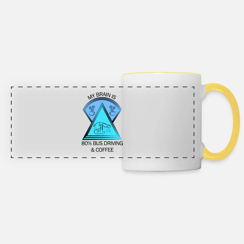 Bus Bus Driver School Bus Bus Driver Coffee - Panoramic Mug - white/yellow