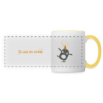 Unicorn Unique Mug - Panoramic Mug - white/yellow - Front