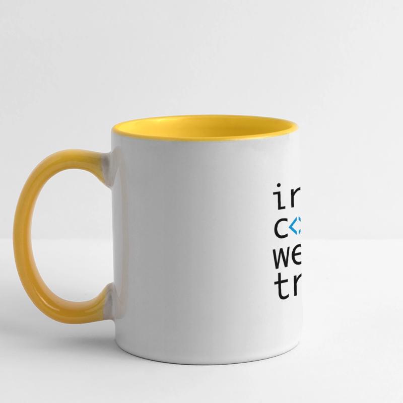 in code we trust, developer, coder Panoramic Mug