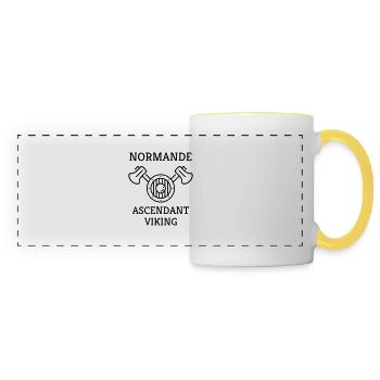 Normandie / Normand / Normande / France/ Normandy - Panoramic Mug - white/yellow - Front