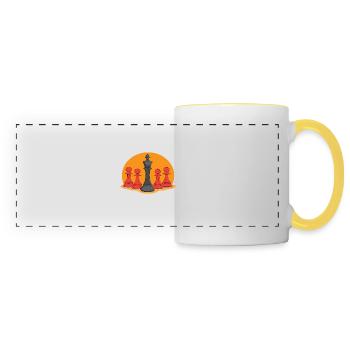 Jeux de société - Mug panoramique contrasté et blanc - blanc/jaune - Devant