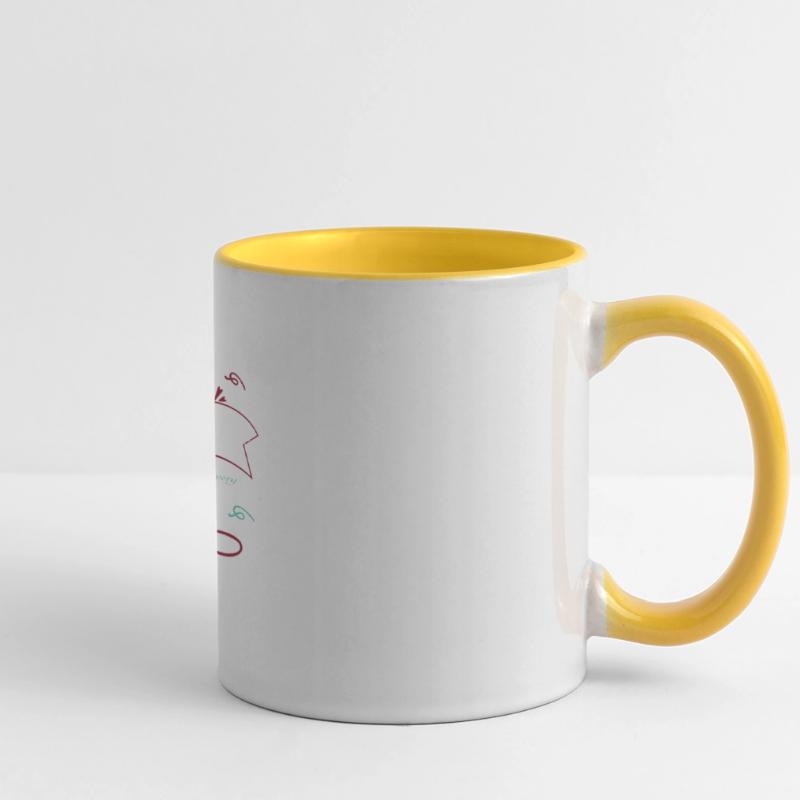 langage de programmation Mug panoramique contrasté et blanc