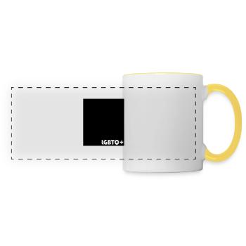 LGBTQ+ - Panoramic Mug - white/yellow - Front