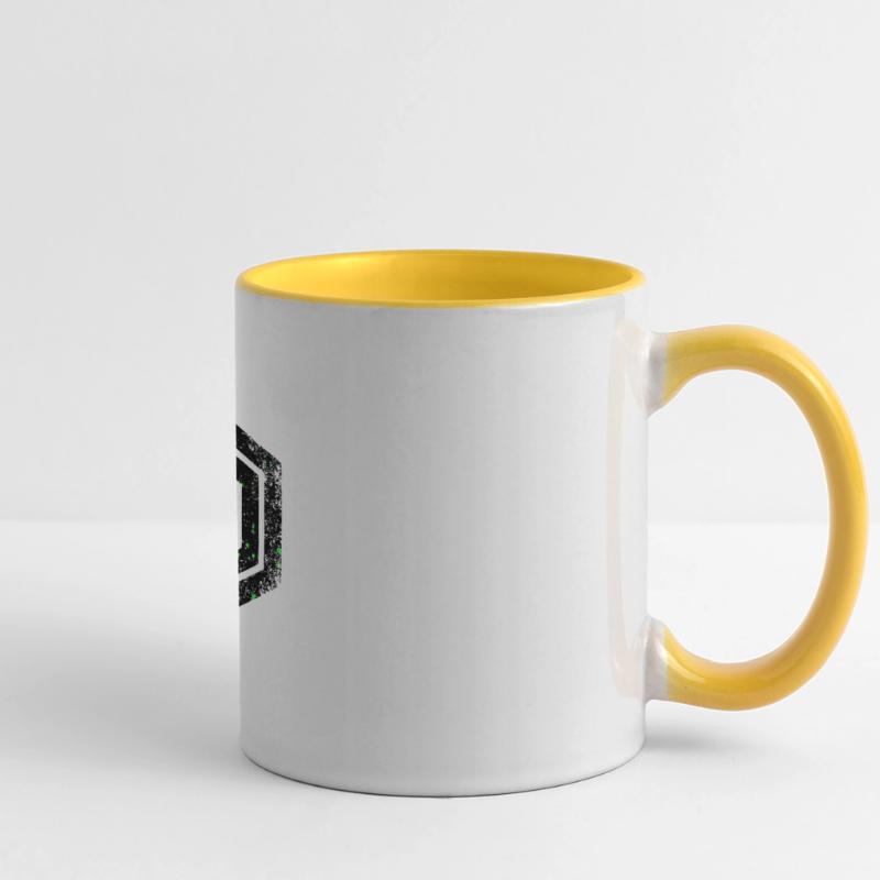 hexagon programming programmer coding geometric Panoramic Mug