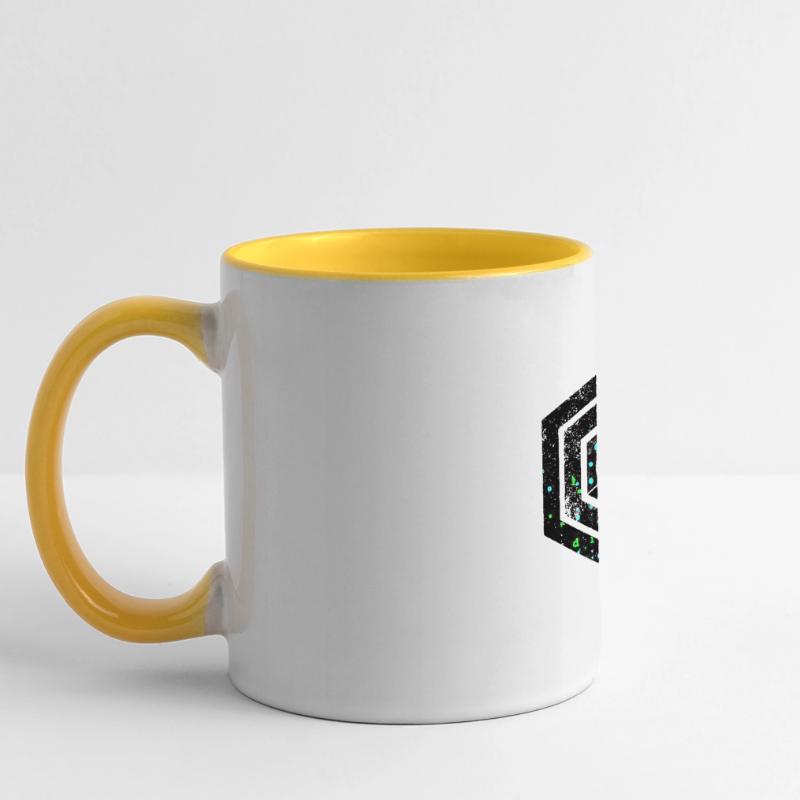 hexagon programming programmer coding geometric Panoramic Mug