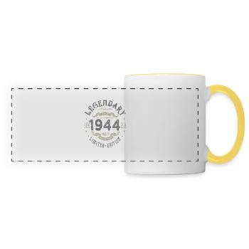 1944 Birthday Legendary Born 1944 - Panoramic Mug - white/yellow - Front