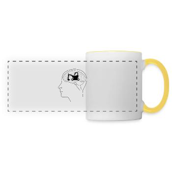 Excavator Operator - Panoramic Mug - white/yellow - Front