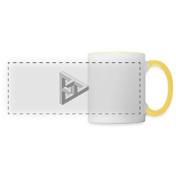 Impossible 3D Figure - Panoramic Mug - white/yellow - Front