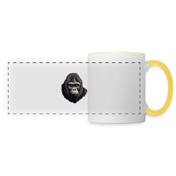 Gorilla - Panoramic Mug - white/yellow - Front