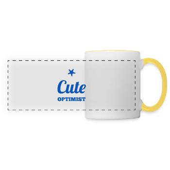 Funny BABY Sayings - Panoramic Mug - white/yellow - Front