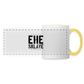 Ehe Sklave Hochzeit Jga - Panoramatasse - Weiß/Gelb - Vorne