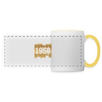 1958 - Panoramic Mug - white/yellow - Front