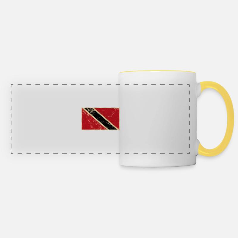 Trinidad and Tobago - Panoramic Mug - white/yellow