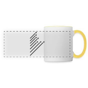 Airplanes - Panoramic Mug - white/yellow - Front