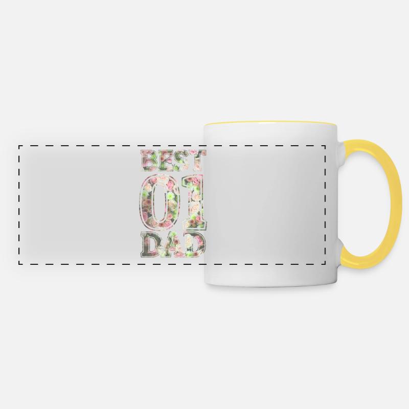 Best Dad - Panoramic Mug - white/yellow