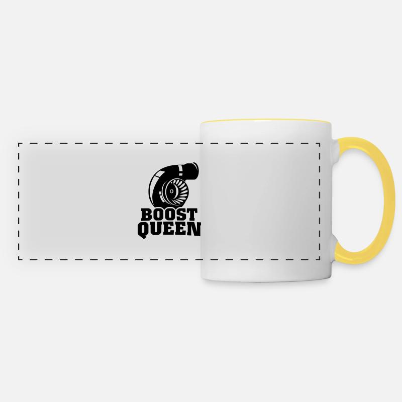 Boost Queen - Panoramatasse - Weiß/Gelb