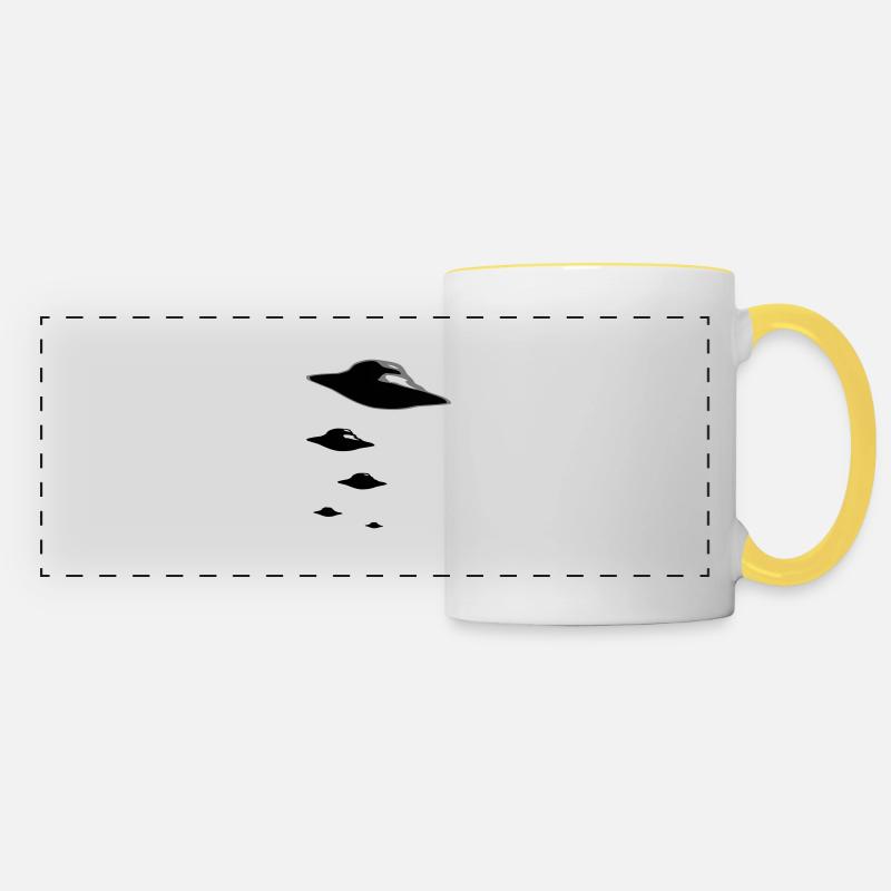 UFO ARMY - Panoramic Mug - white/yellow