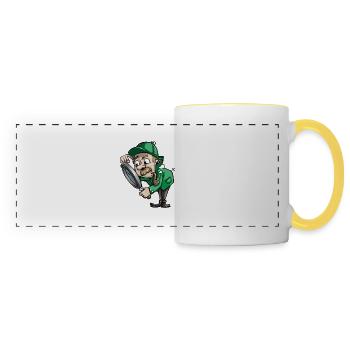 detective private eye investigator2 - Panoramic Mug - white/yellow - Front