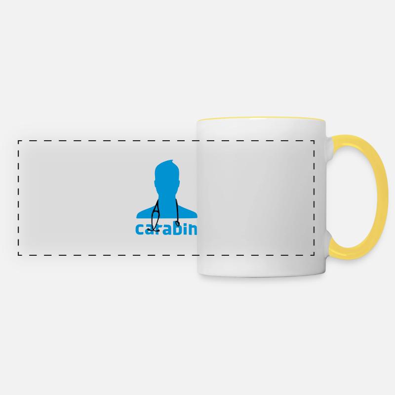 carabin - Panoramic Mug - white/yellow