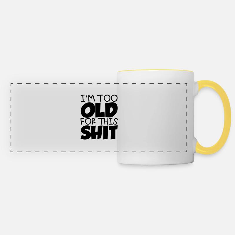 Old - Panoramic Mug - white/yellow
