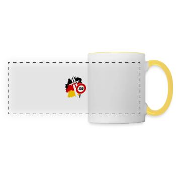 FREE RIDE FOR FREE CITIZENS No speed limit - Panoramic Mug - white/yellow - Front