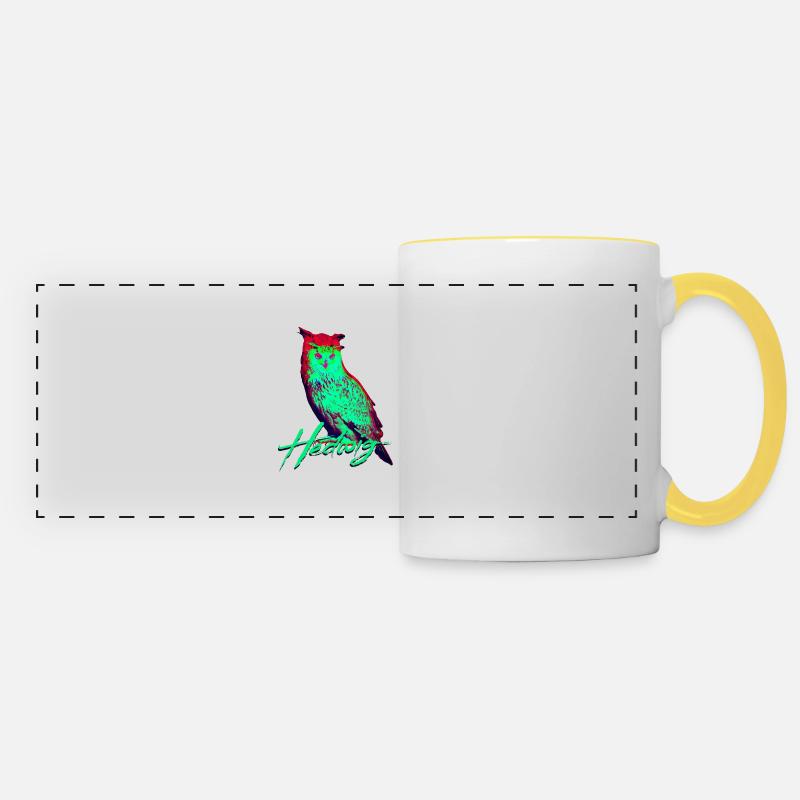 Hedwig Owl - Panoramic Mug - white/yellow
