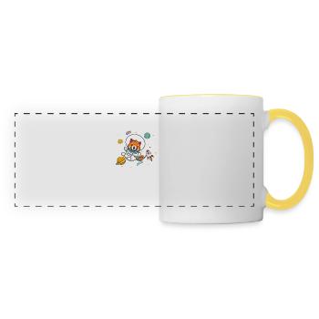 Red Panda - Panoramic Mug - white/yellow - Front