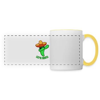 LET'S FIESTA Cinco De Mayo Gift Party Women - Panoramic Mug - white/yellow - Front