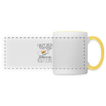 Cyprus flag I Cyprus Souvenirs - Panoramatasse - Weiß/Gelb - Vorne