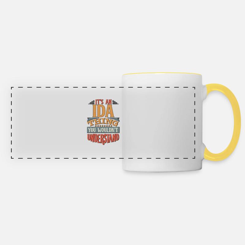 It's An Ida Thing You Wouldn't Understand - Ida - Panoramic Mug - white/yellow