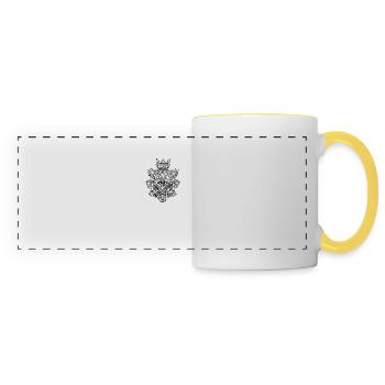 Masonic I Eye of Providence Lodge Motif for - Panoramic Mug - white/yellow - Front