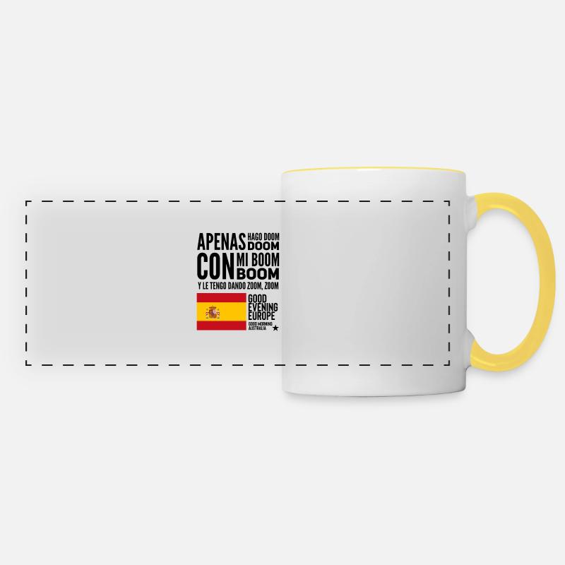 Eurovision España SLOMO - Panoramic Mug - white/yellow