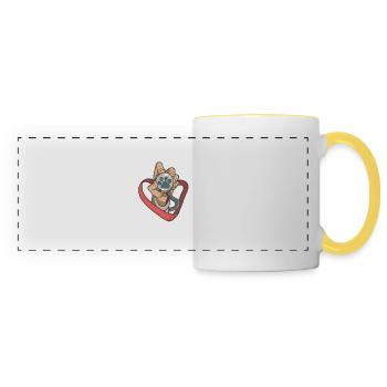 Vet Student Veterinarian Pets - Panoramic Mug - white/yellow - Front