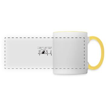 Crazy Cat Lady - Panoramic Mug - white/yellow - Front