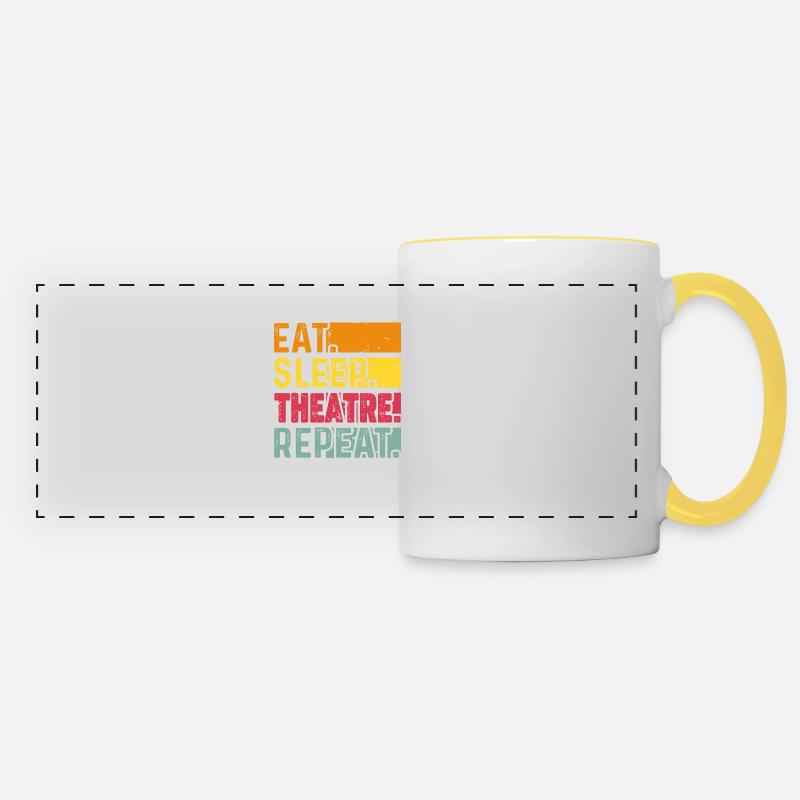 Broadway Theatre - Panoramic Mug - white/yellow