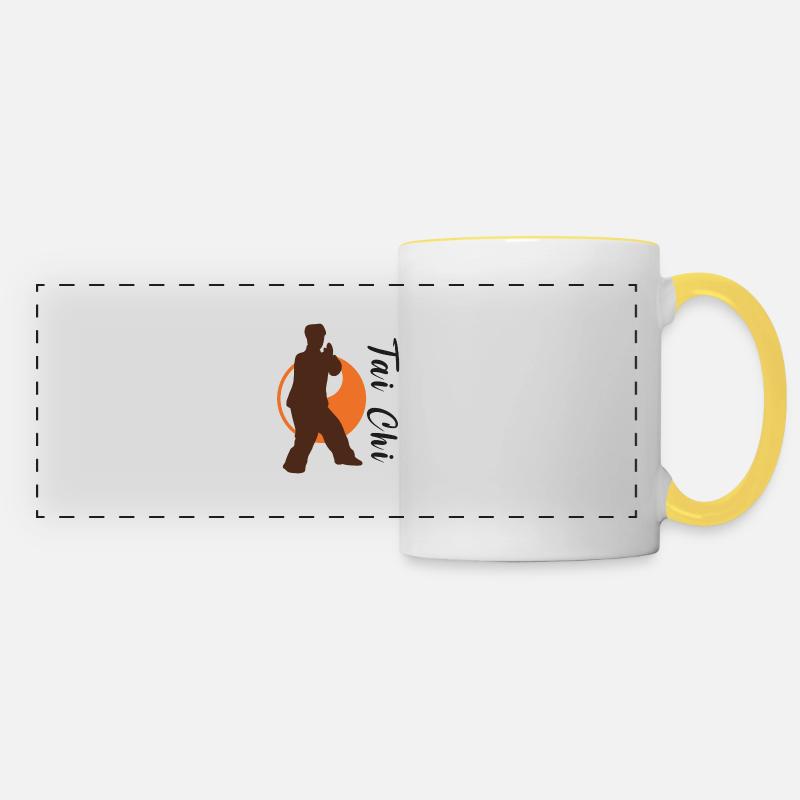 Taichi - Panoramic Mug - white/yellow