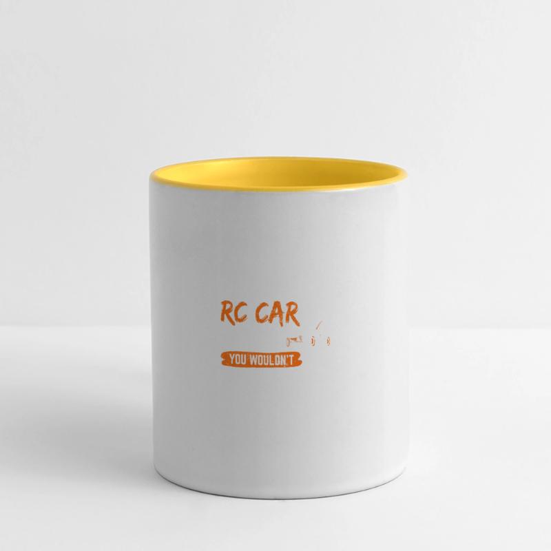 C’est une chose de voiture RC télécommande de course télécommande C Mug panoramique contrasté et blanc