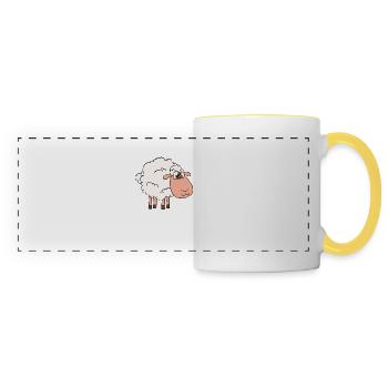 I Am The Sheep Father - Panoramic Mug - white/yellow - Front