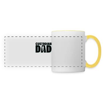 Job - Custodian Bank Father - Panoramic Mug - white/yellow - Front
