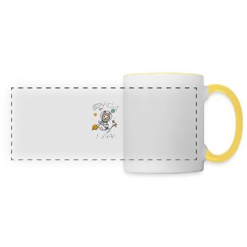 Llama - Panoramic Mug - white/yellow - Front